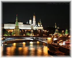 Вид на ночной кремль
